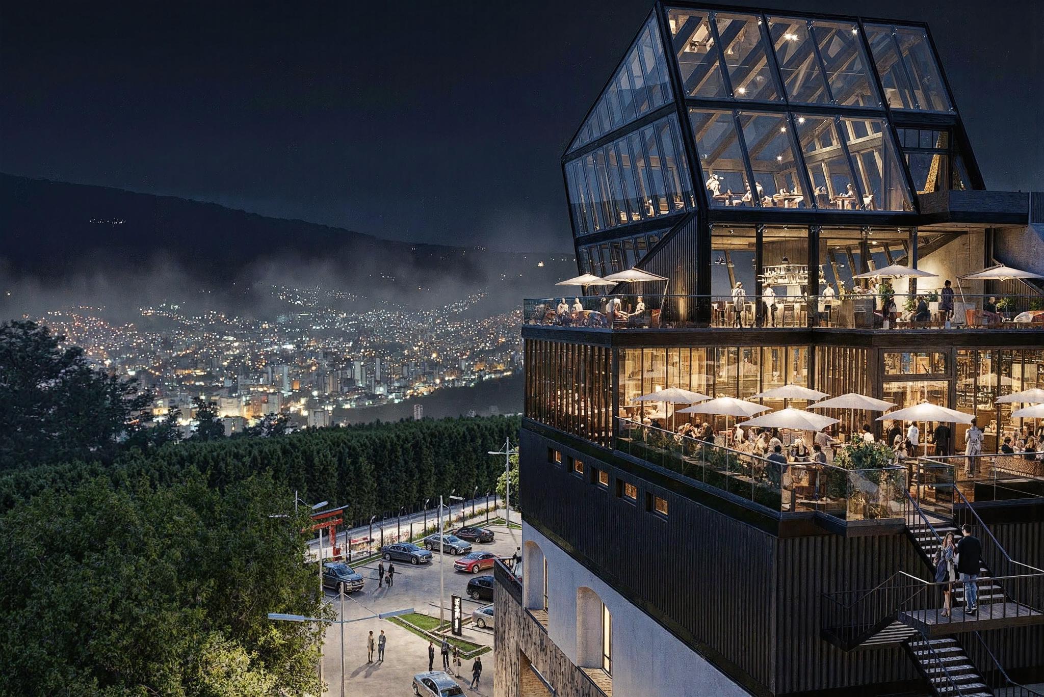 Espacio gastronómico especializado en un nivel superior de Viva la Vida - Elite24 Studio, firma de arquitectura en Bogotá