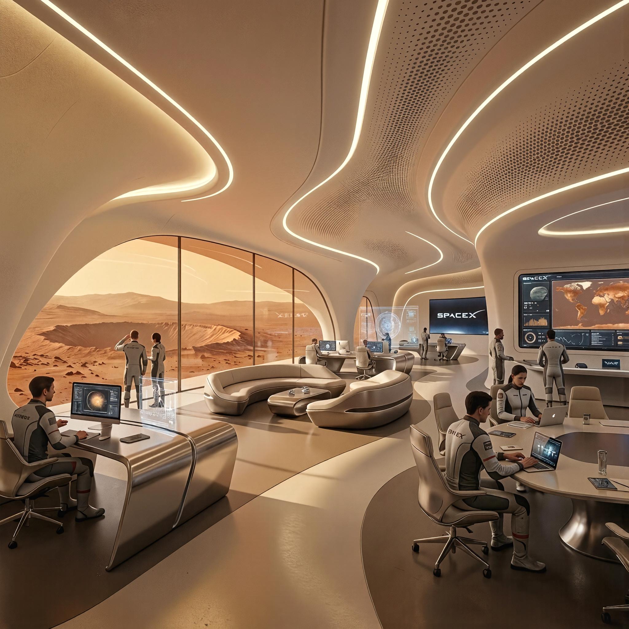 Laboratorio de investigación dentro del Mars Operations Hub - Elite24 Studio, firma de arquitectura en Bogotá