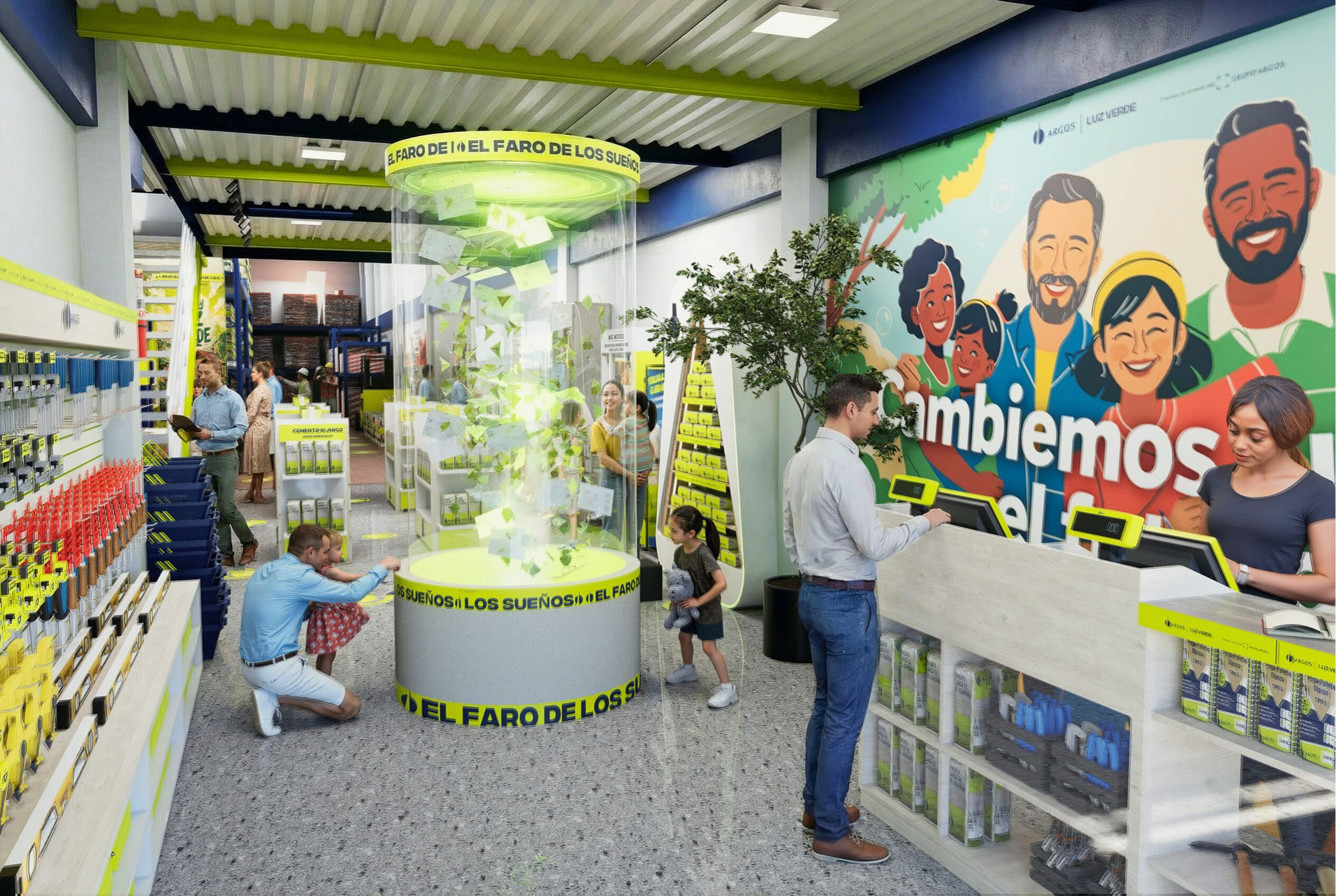 Faro de los Sueños en el corazón del espacio Argos Ruta Verde - Elite24 Studio, firma de arquitectura en Bogotá