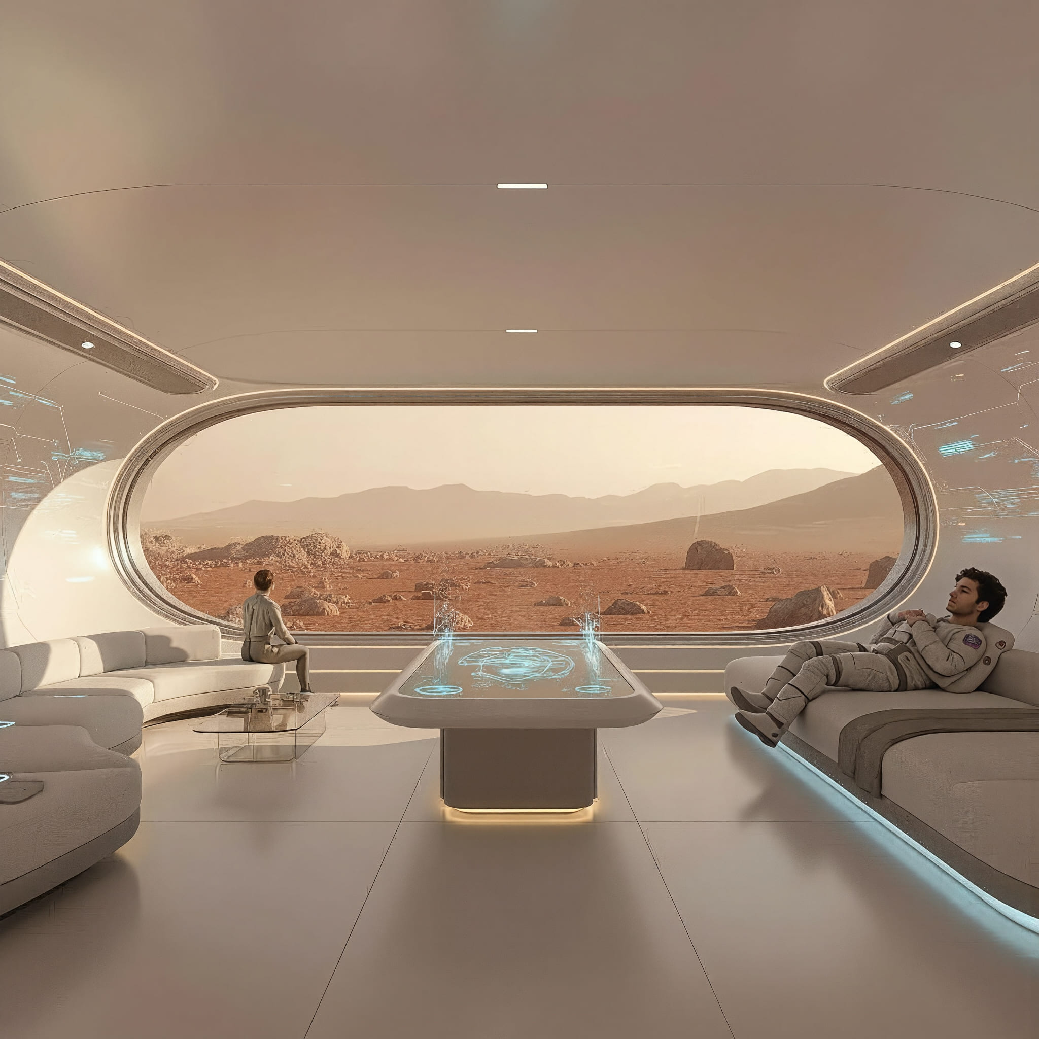 Estructura impresa en 3D con regolito marciano de la cápsula Space X Capsule 2030 - Elite24 Studio, firma de arquitectura en Bogotá