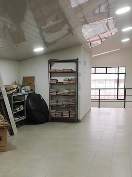 Vista del espacio antes de la intervención en Argos Ruta Verde - Elite24 Studio, firma de arquitectura en Bogotá