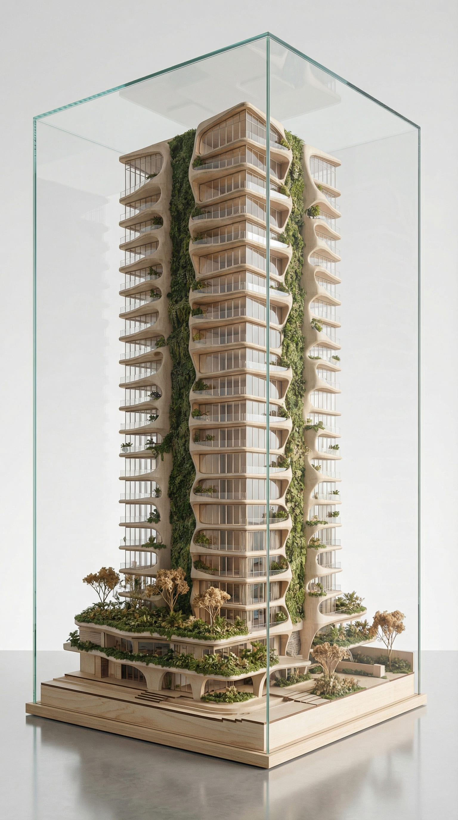 Maqueta arquitectónica de la torre NOVA GREEN 27 en Medellín - Elite24 Studio, firma de arquitectura en Bogotá
